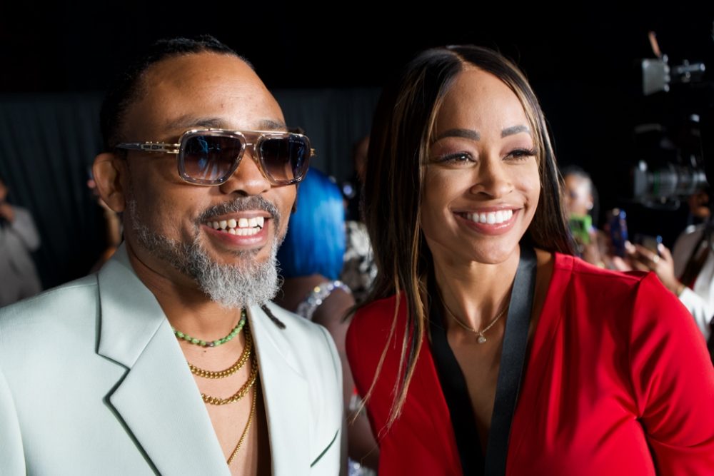 Machel Montano (left)