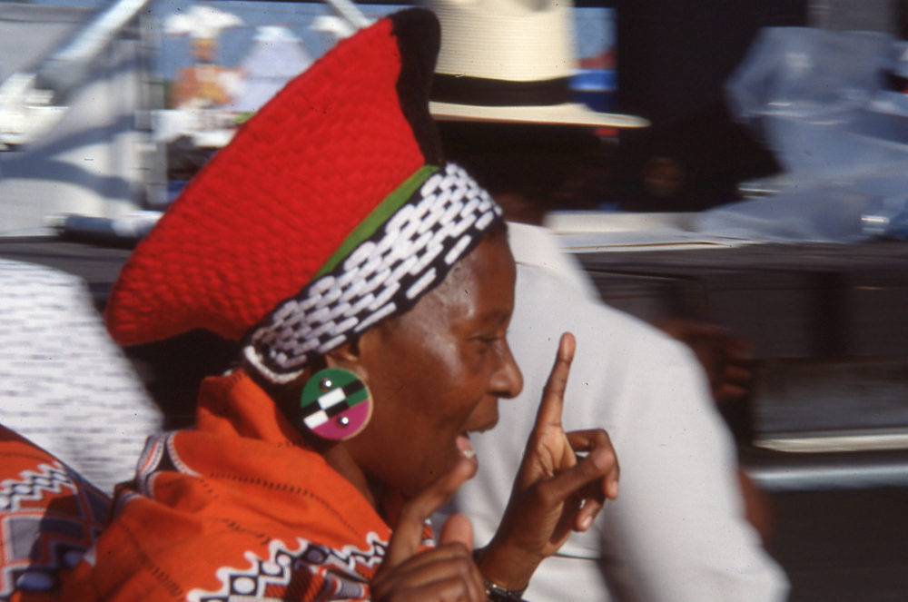 Hilda Tloubatla of the Mahotella Queens (Eyre, 1991)