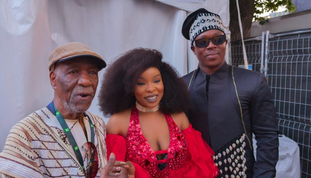 Festival founder Lamine Touré, Manamba Kante, Soul Bangs--Guinean royalty!