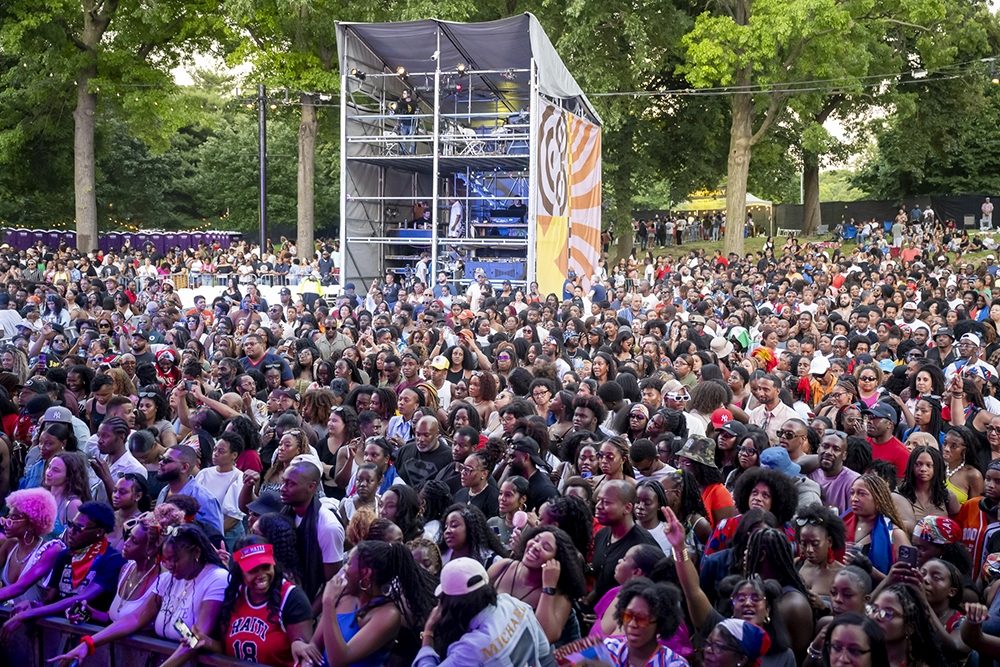 Celebrate Brooklyn crowd for BAYO. Photo by Edwina Hay.