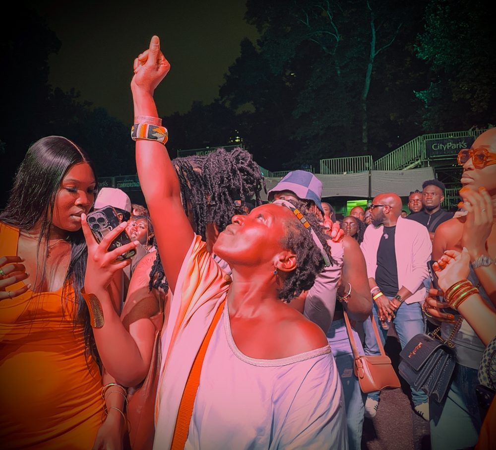 Afropop's Mukwae Wabei Siyolwe, feeling the joy (Photo by Aziza Camacho)