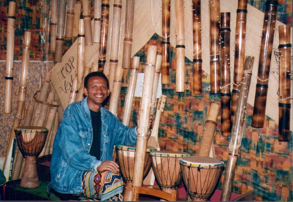 Rajery in his workshop, 2001 (Eyre)