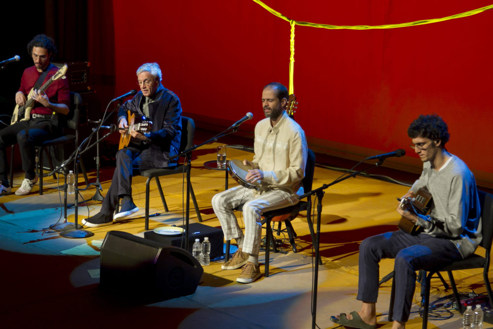 Zeca, Caetano, Moreno and Tom.